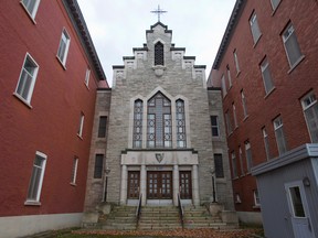 The exterior of the chapel of the St.Julien Hospital in St-Ferdinand is seen in 2010. The hospital was among the institutions where Duplessis Orphans were interned.