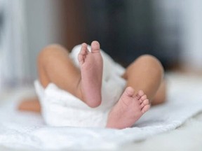 stock image of baby feet