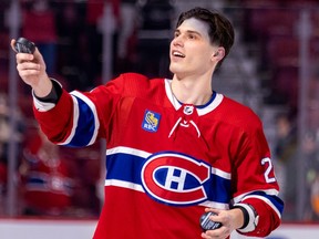 "It’s been all right," the Canadiens’ Juraj Slafkovsky says about his NHL rookie season so far. "Nothing special, nothing way too bad. It’s just like average. I have to step up.”