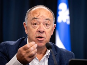 Quebec Health Minister Christian Dubé is seen in file photo.