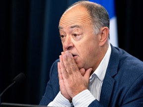 Quebec Health Minister Christian Dubé.