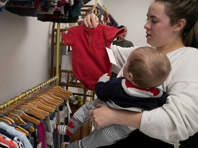 Catherine Menard visited the Petit Shwap Club twice last week with her son Alessandro Chiaravalloti.