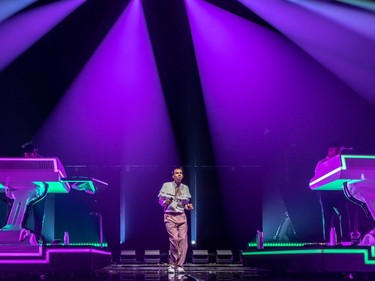 Stromae in concert at the Bell Centre in Montreal on Friday, Nov. 25, 2022.
