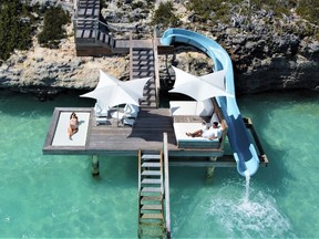 Wymara’s Villa domain is equipped with water slides and sunning platforms.