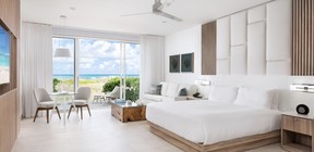 A studio suite at Wymara Resort and Villas in Turks and Caicos.