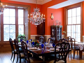 The dining room in the completely renovated Braemar home in Westmount on Dec. 13, 2014.