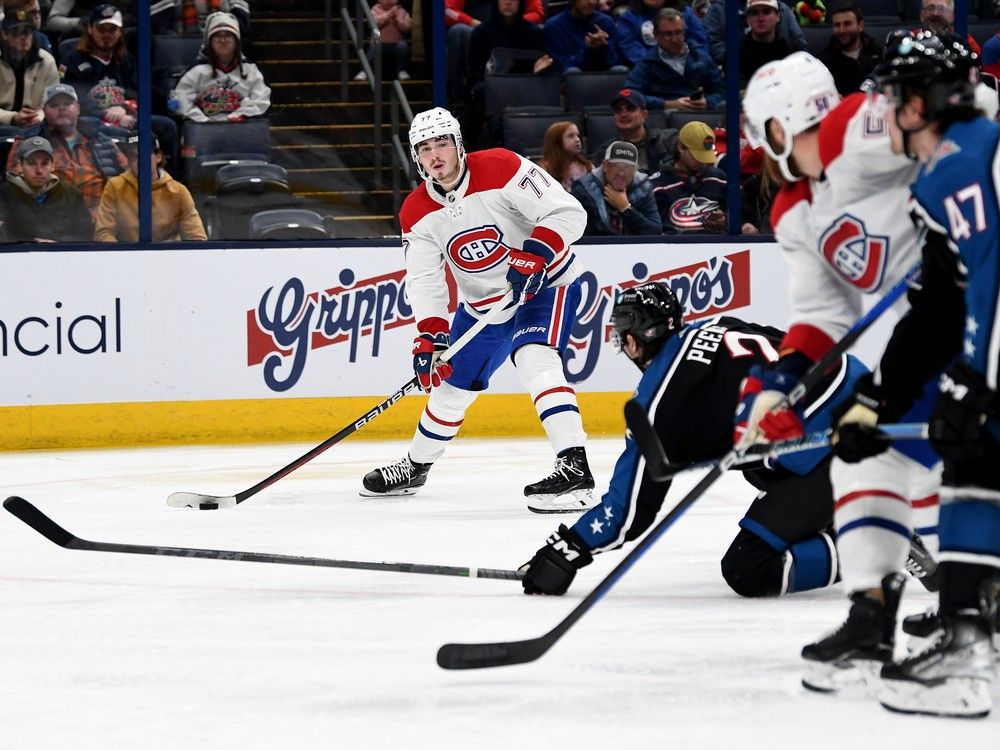 Kirby Dach flying high on Canadiens' top line in return to Chicago