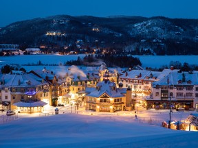 Mont Tremblant includes 5,800 housing units in three pedestrian villages, two golf courses, a tennis centre, equestrian centre, two beaches, a ski centre and 20 kilometres of trails. SUPPLIED