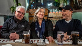Bill Brownstein, Aaron Rand and Lesley Chesterman