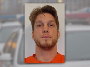 A photo of James Adam Houle released when he was illegally at large in 2018 while serving a sentence for a series of break-ins. Houle is now charged with carrying out a home invasion in Côte-St-Luc on Oct. 22, 2022.