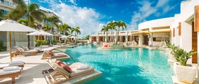 The posh Shore Club has four pools, plus restaurants, bars, the Dune Spa and a beachfront on the Caribbean Sea.