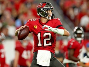 Tom Brady No. 12 of the Tampa Bay Buccaneers throws a pass against the Baltimore Ravens during the fourth quarter at Raymond James Stadium on October 27, 2022 in Tampa, Florida. "Brady was winning Super Bowls long before he ever heard of bioceramics," Joe Schwarcz writes.
