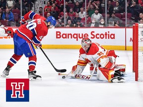 Joel Armia fails to score against the Calgary Flames