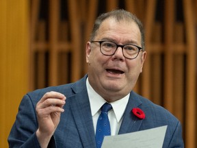Closeup of Mario Beaulieu speaking in the House of Commons