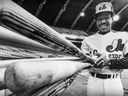 Montreal Expos star centre-fielder Andre Dawson poses for a portrait prior to a game at Olympic Stadium during the 1980 Major League Baseball season.