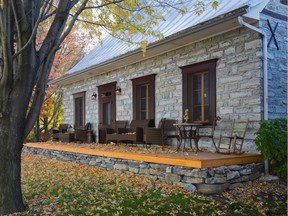 Chartrand House was built of hewn and fieldstone in the St-François district of Laval circa 1750.