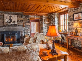 Warm earth tones pay tribute to the house's era.