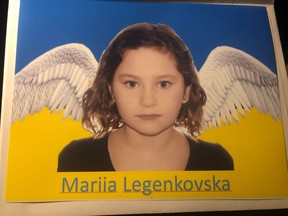 Maria Legenkovska is seen in a family handout photo. A Montreal-area man charged in a hit-and-run where the 7-year-old Ukranian girl was killed walking to school has been granted bail.