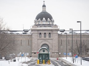 Bordeaux jail is shown in Montreal, Sunday, Feb. 7, 2021. Quebec's Public Security Department says a 21-year-old man who died after suffering injuries at a Montreal jail should have been released the day before.