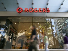 A Rogers store in Vancouver, British Columbia, Canada, on Tuesday, September 6, 2022. Rogers Communications Inc. is still waiting to see if it can get regulatory approval for its acquisition of a smaller Canadian cable company, 17 months later. that it was first announced.
