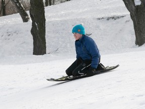Twelve year-old Balthazar enjoys the slopes of Mount Royal Jan. 16, 2023.