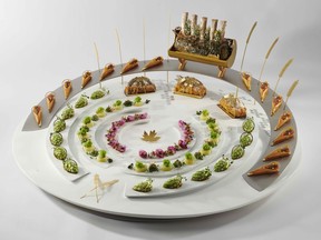 Creations presented by the Canadian team for the 2019 Bocuse d’Or. The haute-gastronomie competition is known around the world for exacting standards and artistic flair.