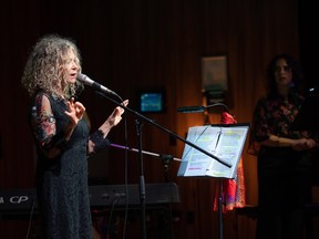 Lenka Lichtenberg during a Toronto performance of her album Thieves of Dreams, featuring poems written by her grandmother during the Holocaust, set to music. The poems are not what one might expect.