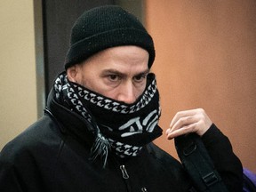 Jonathan Gravel, convicted of sexual assault in 2018, at his sentencing hearing on Monday, Jan. 30, 2023.
