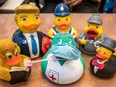A few of the 'rubber' ducks in Joe Schwarcz's office: Schwarcz says they remind him of the importance of calling out quackery.