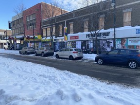 Stores and restaurants on Ste-Catherine St., just east of Archambault, that have closed.