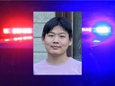 Feng Tian, 17, was last seen wearing a black jacket, black sweater, jeans and black and white running shoes.