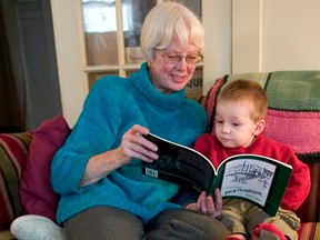 Shoreline Press founder Judith Isherwood is pictured here with her grandson Willem Smeets in 2006. She died Jan. 10 at age 87.