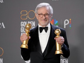 Steven Spielberg at the 80th Golden Globe Awards in Beverly Hills, Calif., Jan. 10, 2023.