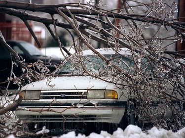 A car owner is in for a nasty surprise in LaSalle on Jan. 6, 1998.
