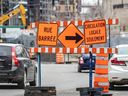 Businesses in areas affected by municipal construction work or construction carried out by the Société de transport de Montréal would be able to apply for the new and old programs.