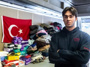 McGill University student Kerem Ozkefeli is collecting essentials for earthquake victims in Turkey.