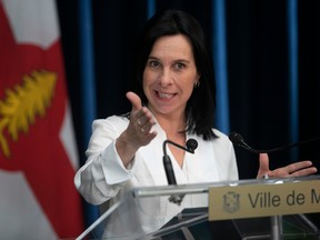 "I want to bring the voices of the different people with the city of Montreal who are very proactive and work very hard on racial profiling and on racial discrimination," Mayor Valérie Plante said.