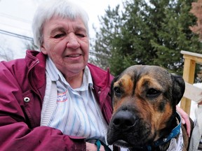 Gerdy Cox-Gouron is seen with Emma at the annual Hudson pet fair in 2013 file photo.