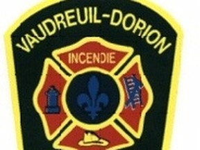 Logo for the fire department in Vaudreuil-Dorion.