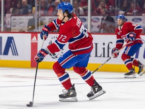 In 51 games with the Canadiens this season, Arber Xhekaj has 5-8-13 totals and a minus-9 differential while averaging 15:16 of ice time per game.