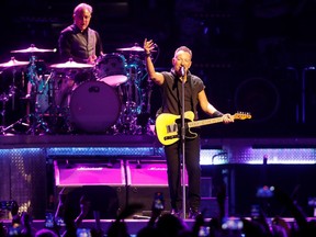 Bruce Springsteen and Max Weinberg of the E Street Band in Tampa, Fla., Feb. 1, 2023.