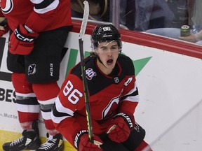 Devils' Jack Hughes, the top overall pick in the 2019 NHL draft, leads the Devils with 35 goals and 69 points.