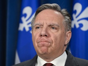 "People need to understand that it is not in the government's interest to go through private agencies to hire a nurse," says Premier François Legault, seen in a file photo.