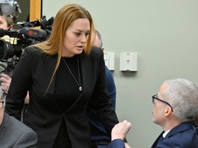 Amilie Lemieux, mother of Romy and Norah Carpentier, at the coroner's inquest in Quebec City. She testified "I didn’t understand why it was taking so long" for the Sûreté du Québec to issue an Amber Alert when her daughters went missing.