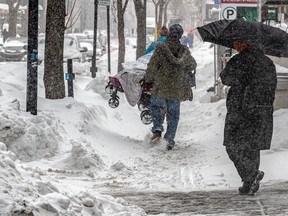 Five to 10 centimetres of snow hit Montreal on Sunday, Jan. 29, 2023.