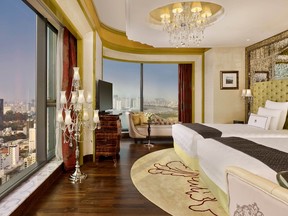 The Reverie Saigon's rooms offer views of the Saigon River or the city skyline.