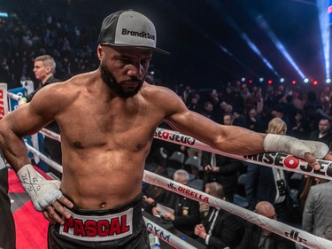 A dejected Jean Pascal lost to Michael "Diesel" Eifert during their 12-round fight at Place Bell in Laval on Thursday, March 16, 2023.