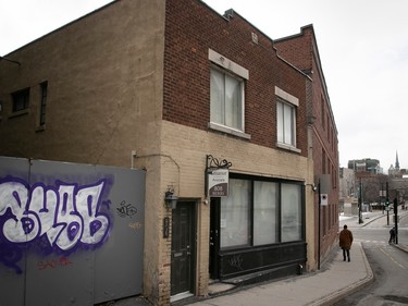 MONTREAL, QUE.: MARCH 21, 2023 -- Les Immeubles Emile Benamor, on Berri Street, on Tuesday March 21, 2023. Emile  Benamor, who owns that company, is also owner of the building in Old Montreal gutted by fire last week. (Pierre Obendrauf / MONTREAL GAZETTE)