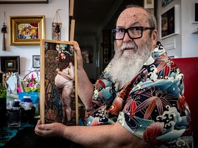 Montreal photographer Evergon, who won a Governor General’s Award for artistic achievement in visual and media arts, is seen at his studio in Montreal on Tuesday, March 28, 2023.