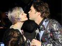 Rufus Wainwright and singer Kathryn Guthrie exchange a two-cheek kiss prior to the start of a performance of Wainwright's opera Prima Donna as part of the Montreal International Jazz Festival on July 2, 2016. Has COVID put an end to bise-ing? Josh Freed asks. 